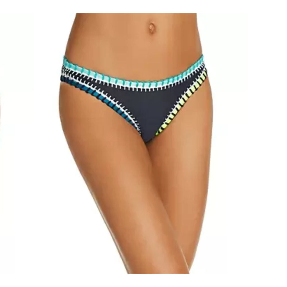 Platinum inspired by Solange Ferrarini Crochet Trim Bikini Blue Size M